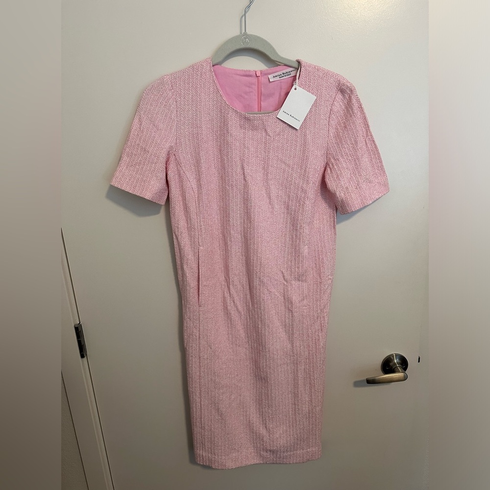 NWT Amina Rubinacci pink shortsleeve dress